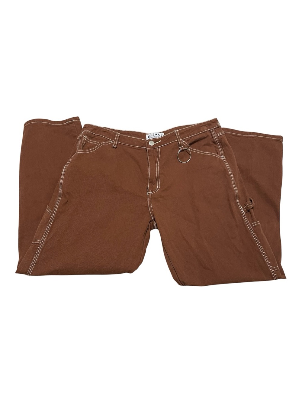 Brown Cargo Pants by Kreamy
